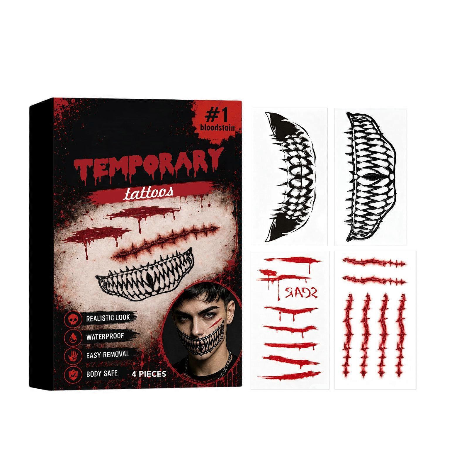 Realistic Temporary Tattoos Water Transfer Sheet Set