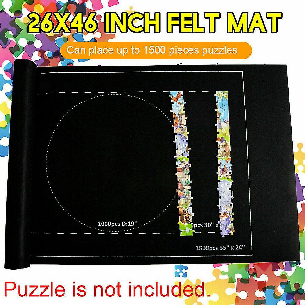 Jigsaw Puzzle Storage Mat Roll Up Puzzle Felt Home Game 1500 Pieces Gift Mat