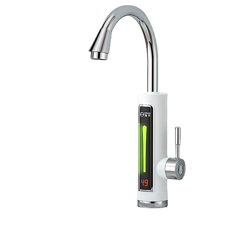 3300W Electric Hot Water Heater Faucet With Led Temperature Display - Instant Heating Tap