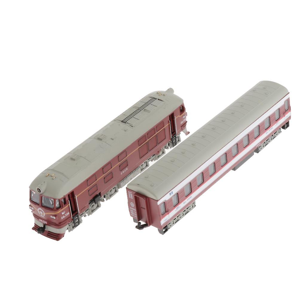 1:87 Simulated Train Locomotive Toy Model Red