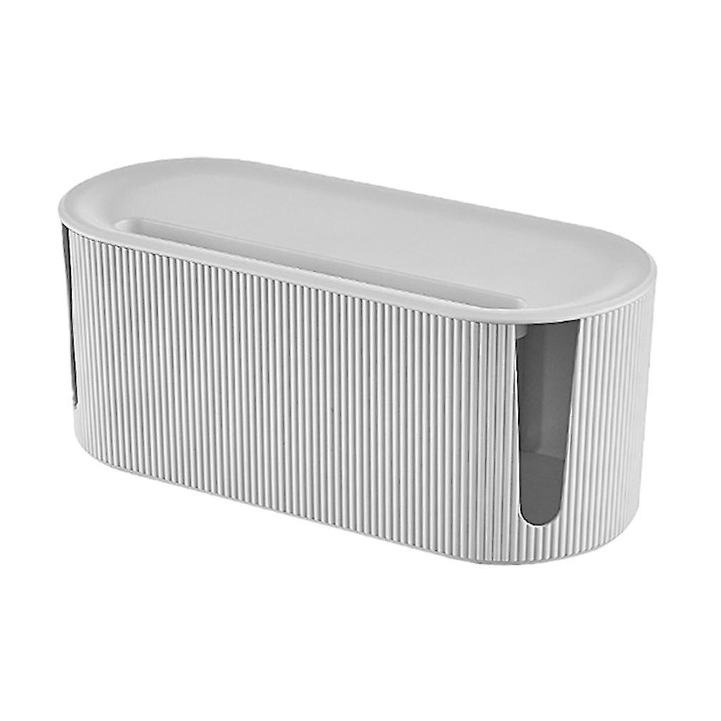 Cable Management Box Safety Dustproof with Cover for Plug Socket Desktop