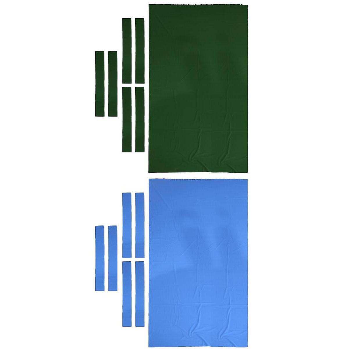 2 Pieces 9 ft Wool Billiard Pool Table Cloth 9ft Pool Table Felt Accessories