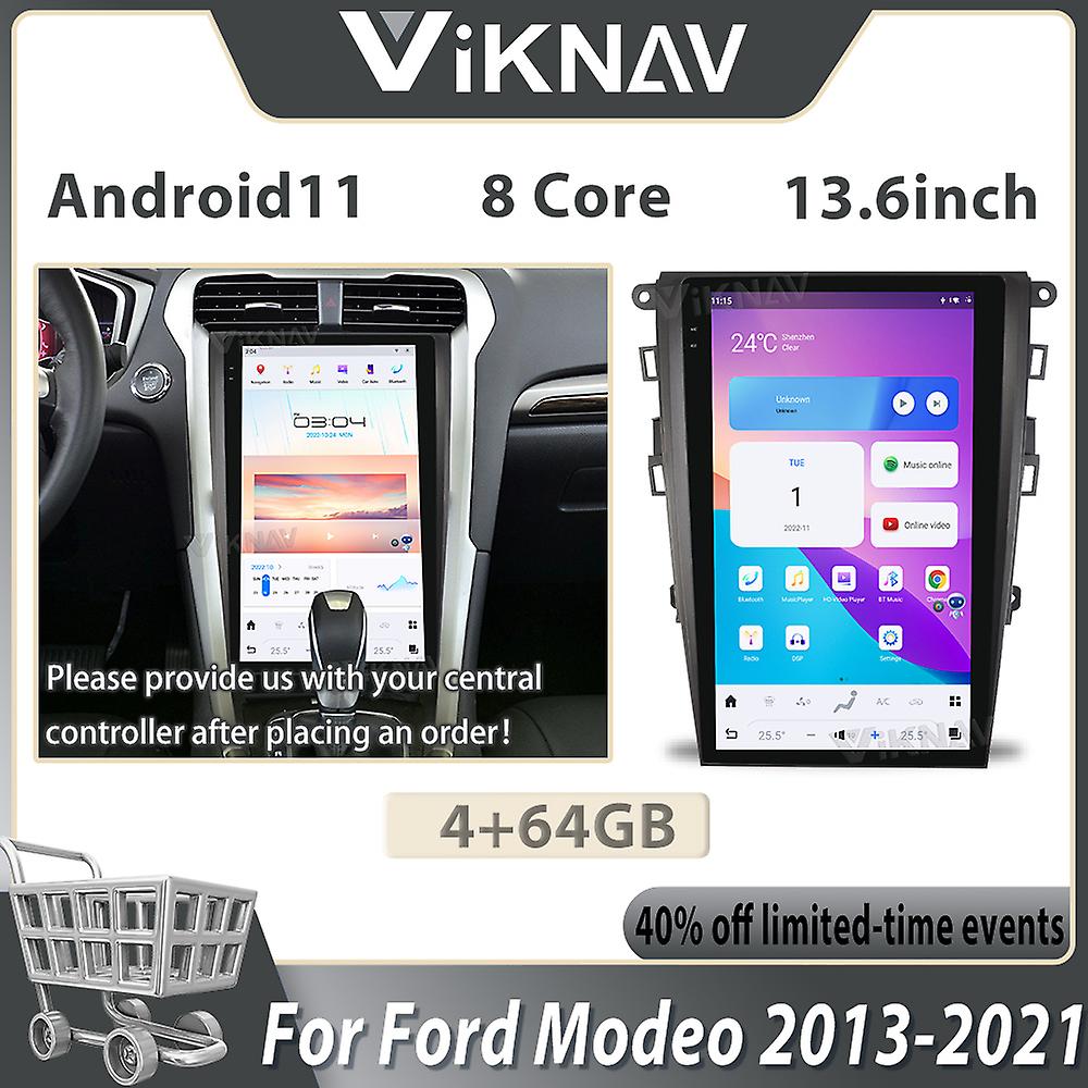 13.6 inch Touch Screen Car Radio For Ford Mondeo 2013-2021 Android 11 Multimedia Player Head unit