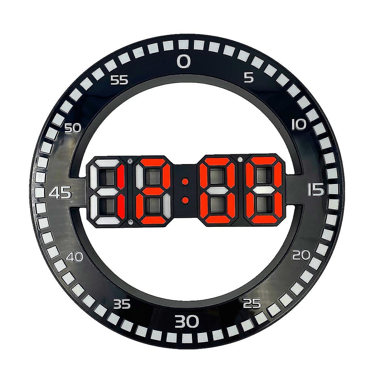Living Room Wall Clock 3d Led Portable Wall Clock Electronic Clock Portable Screen Without Jumping