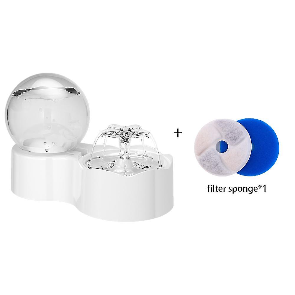 2.3l Automatic Cat Water Fountain With Faucet Dog Water Dispenser Transparent Filter Drinker Pet Sensor Auto Drinking Feeder