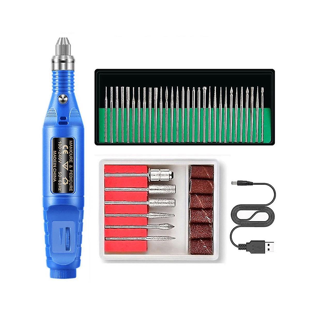 Electric File E File Set Kit For Acrylic S L Gl