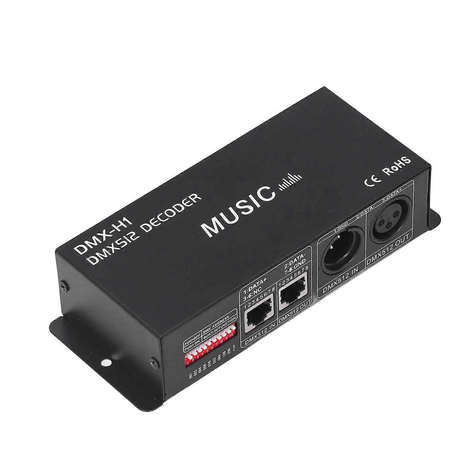 4-kanals DMX 512 decorder justerbar rgb dæmpning led decorder controller til barer hoteller ædru barer8a