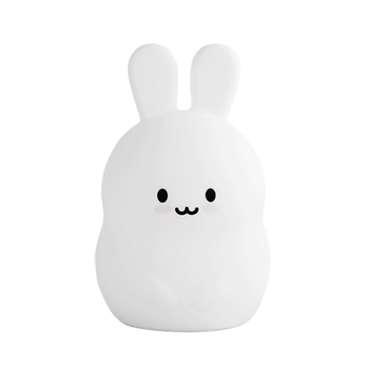 Night Light Rechargeable Touch Control Dimmable Rabbit/Bear Shape LED Desk Lamp for Bedroom
