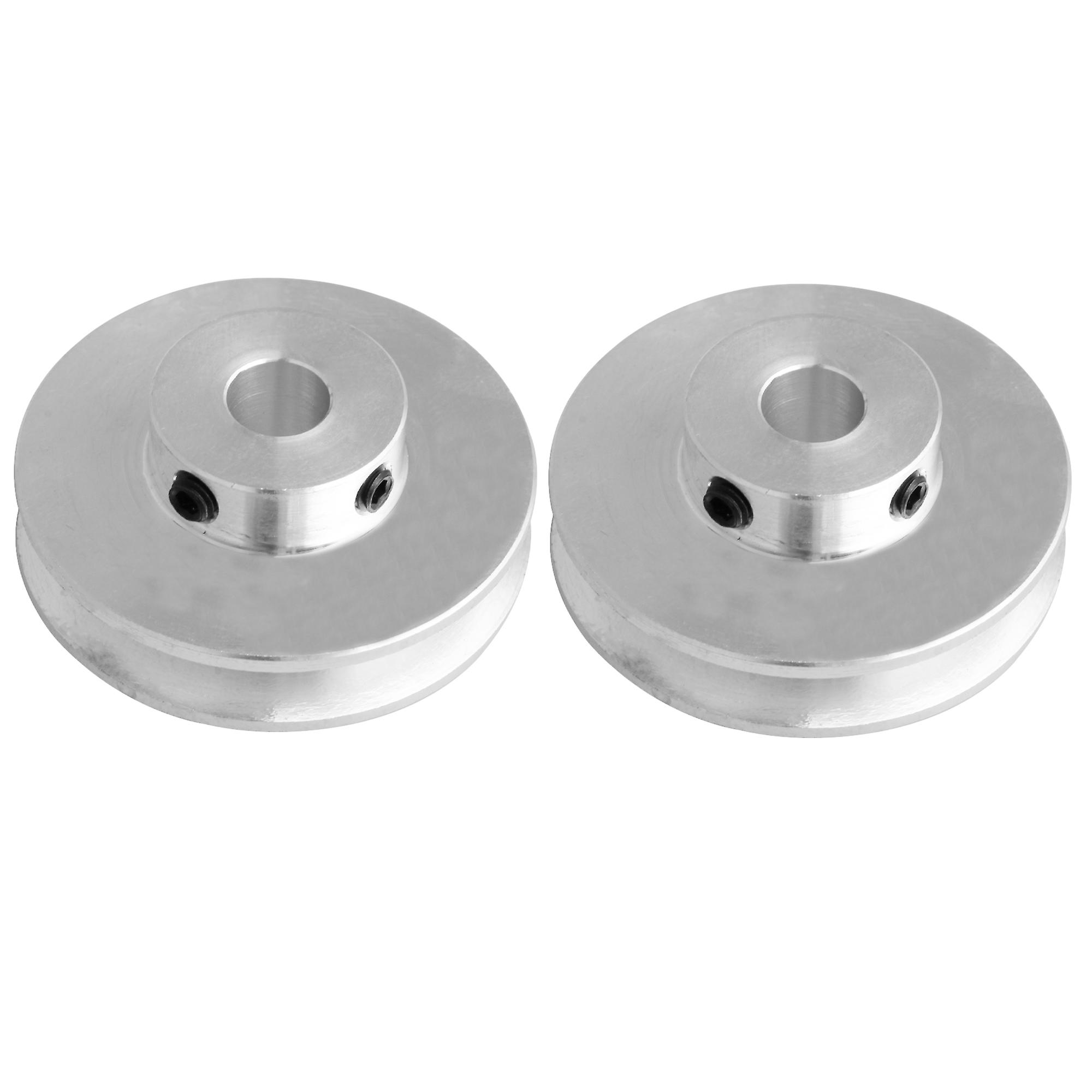 2Pcs Single Groove Pulley 41mm Diameter 8mm Hole for Drilling Machine