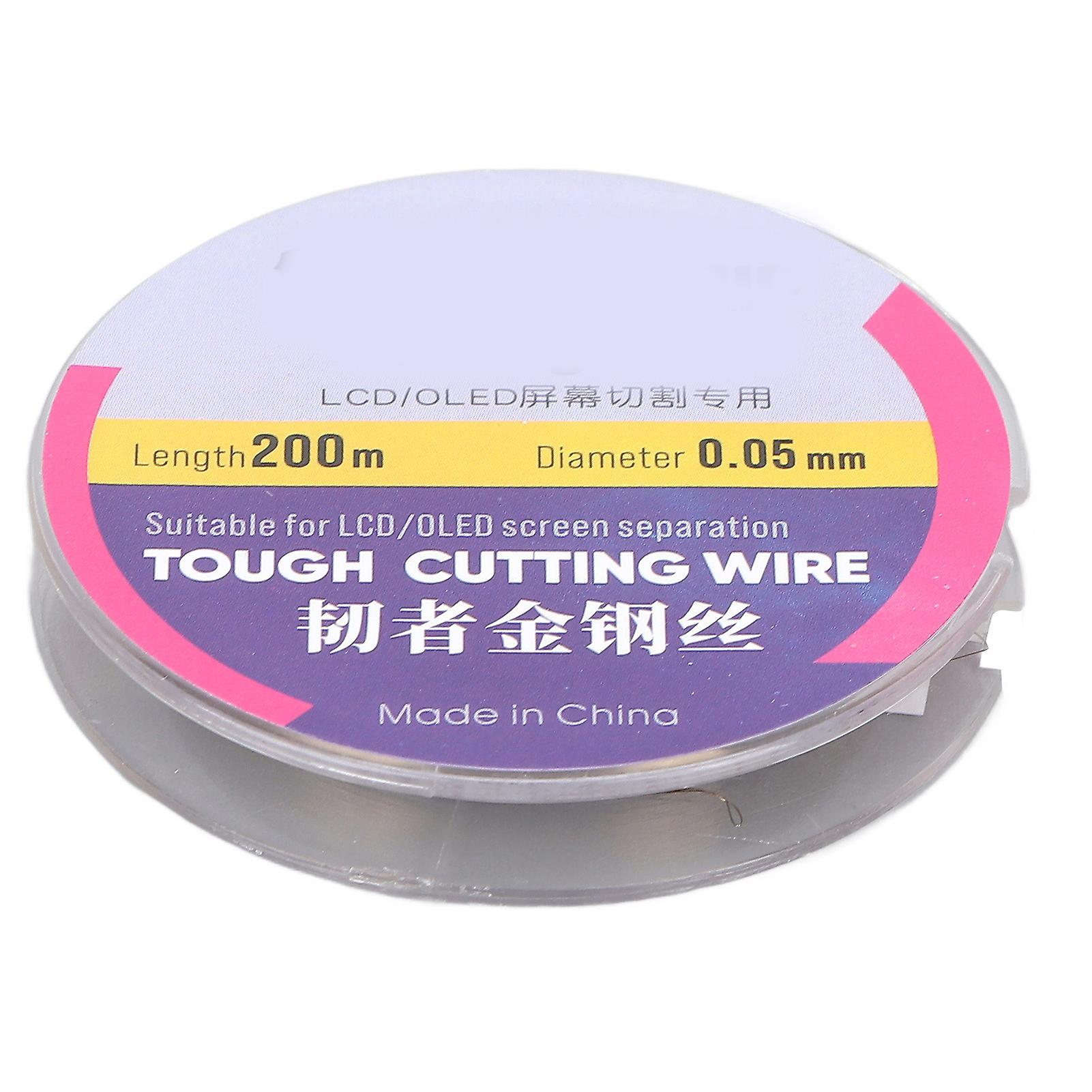 200M High Hardness Steel LCD Screen Cutting Line for Phone Repair - 0.05mm Durable Wire