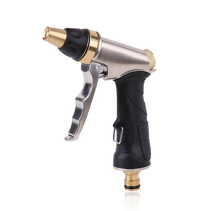 Irrigation Gun,- Metal - Solid Brass Nozzle - with Lock Function - High Pressure Multi-Function Gun for Irrigation and Cleaning