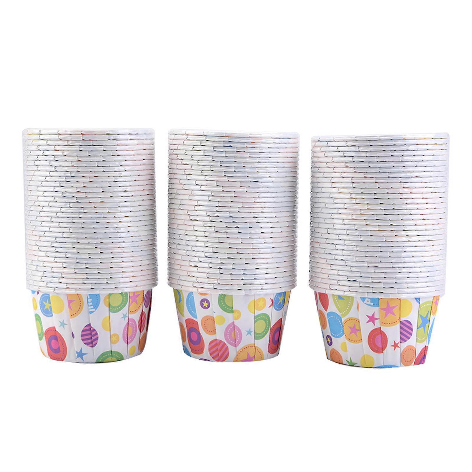 100PCS μίνι Cupcake Liners Χαρτί Γύρο Κέικ Ψήσιμο Κύπελλα Muffin Περιπτώσεις Σπίτι Κόμμα Γάμος # 4