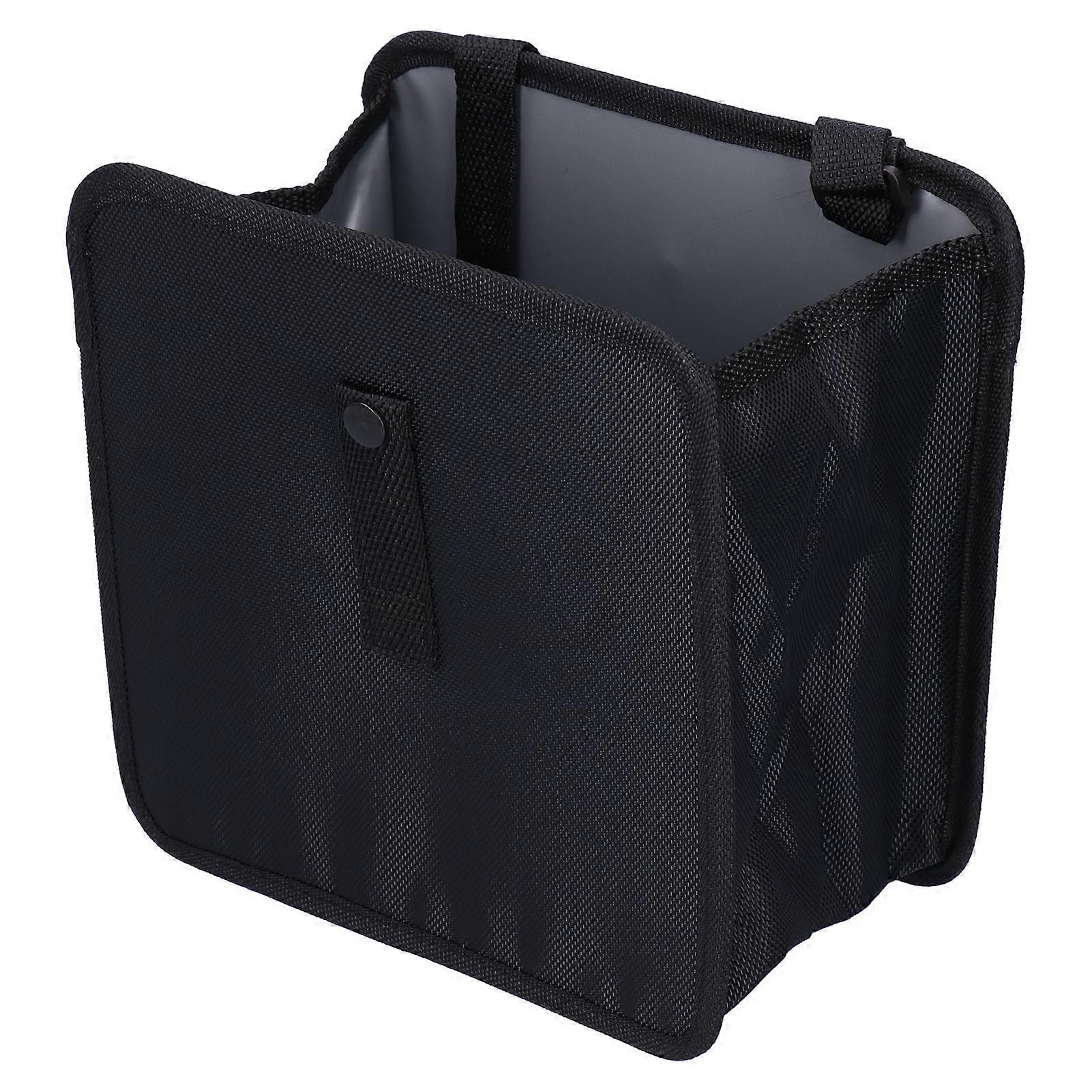 Portable Car Garbage Bin Multifunctional Artificial Leather Garbage Bin Organizer Universal