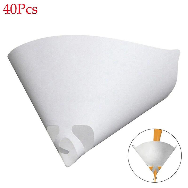 Paint Strainer 100 Micron Fine Mesh Paper Paint Filter Cone Fine Nylon Mesh Funnel Hooks for Use Automotive Arts,Crafts Painting~25742