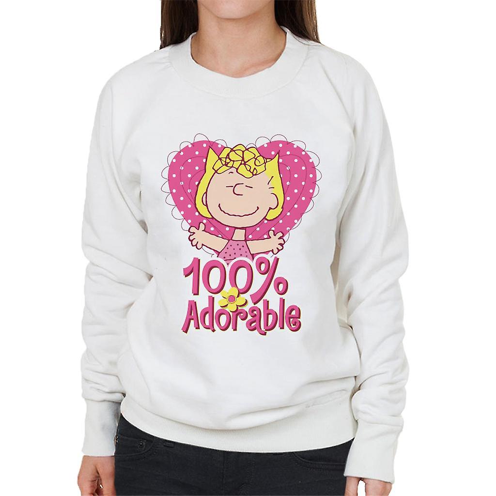 Peanuts Sally Brown Pink And Adorable Women's Sweatshirt