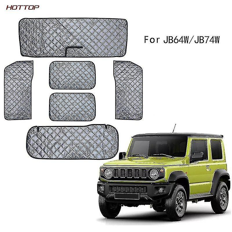 Utsøkt for Jimny Jb64w Jb74w 6 stk solskjerming bil solskjerming skygge