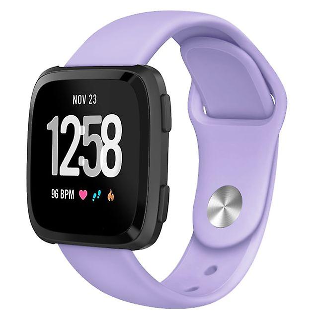 Replacement Silicone Strap  for Fitbit Versa - Light Purple