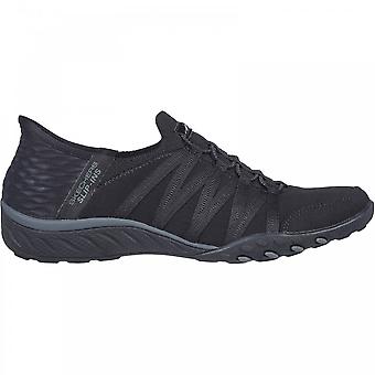 Skechers für Damen Breathe-Easy - Roll-With-Me | Schwarz | Damen Slip Ins Schuhe