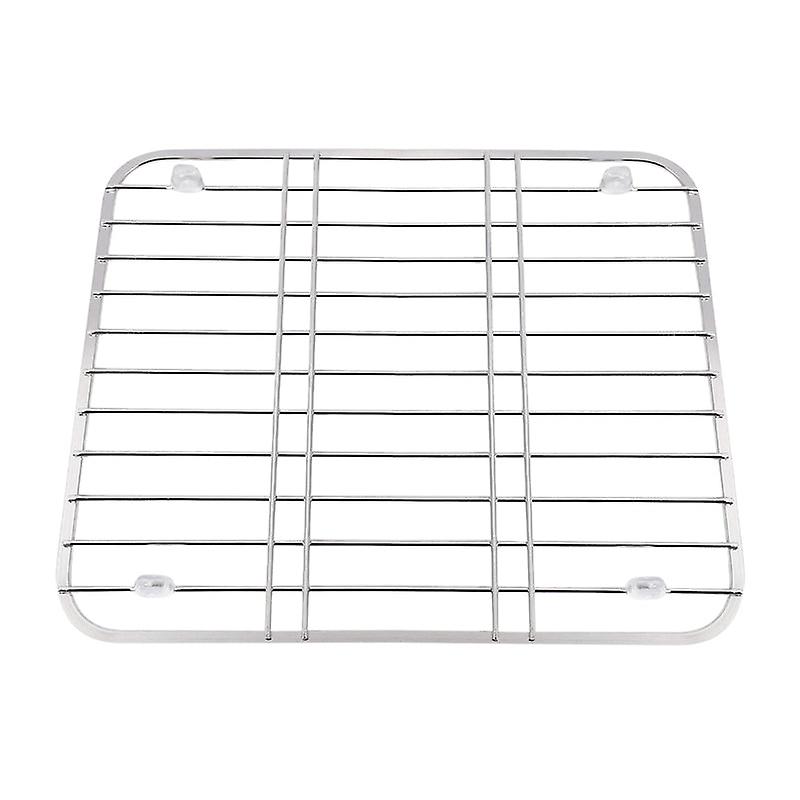 Stainless Steel Drainer Multifunctional Fruit Vegetable Dish Drying Rack Kitchen Sink Protector Grid