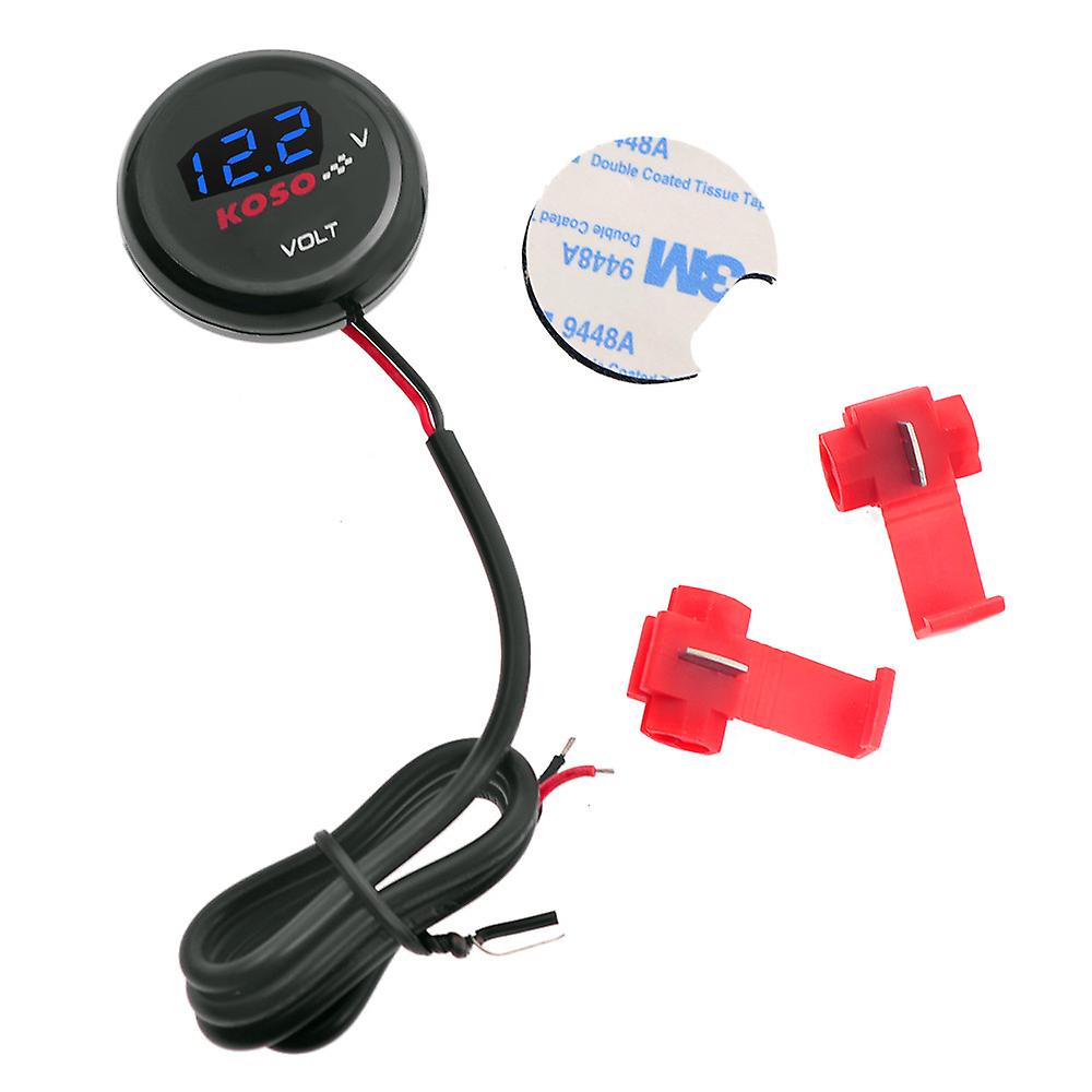KOSO Motorcycle Voltage Meter Digital LED DC6.0-19.9V Mini Voltmeter Meter for Yamaha XMAX NMAX Y15 ZR~24324