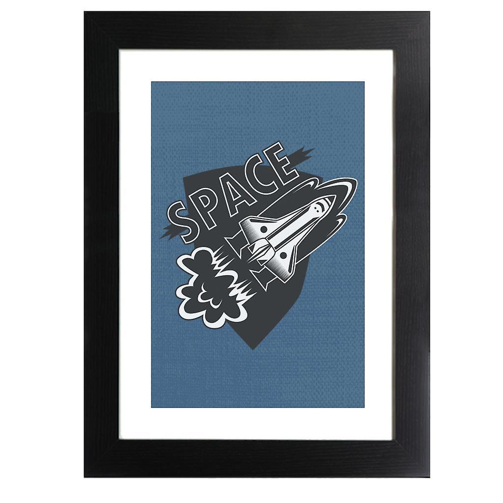 NASA Space Rocket Takeoff Framed Print