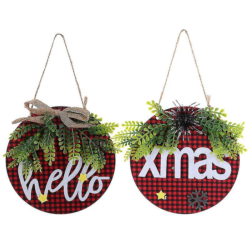 2pcs Xmas Door Decoration
