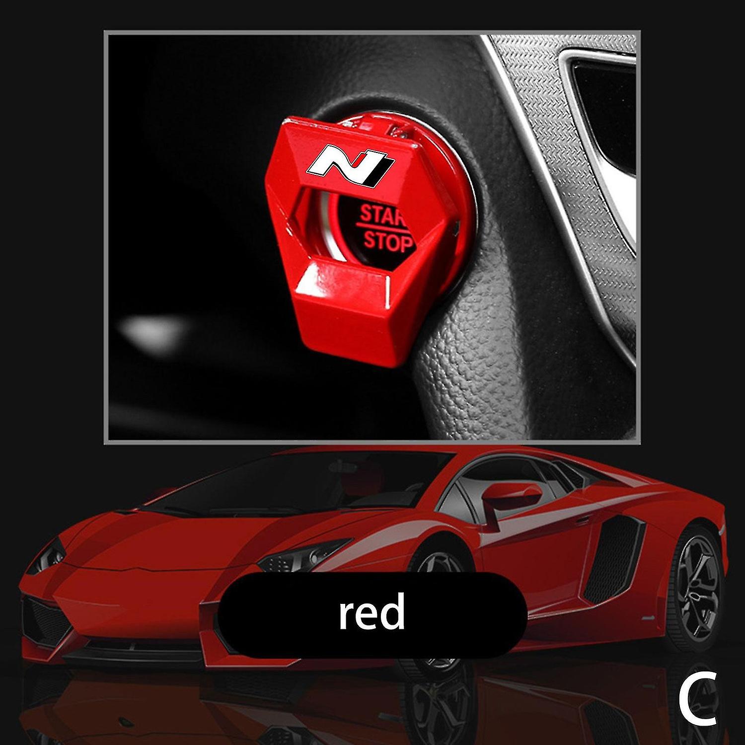 Car Engine Start Stop Switch Button Cover Decorative Push Button Protection Case For Hyundai N Line