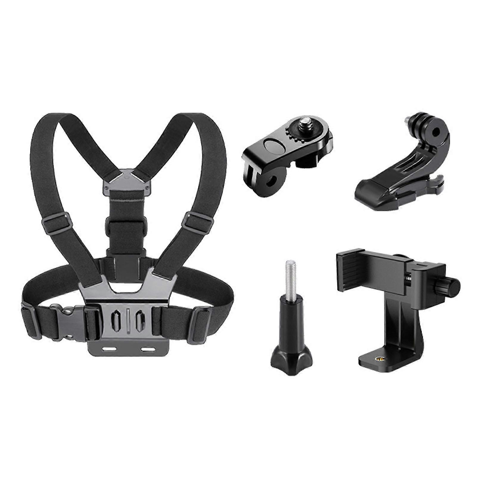 Chest Strap Mount Adjustable Size Polyester for Cellphone Action Camera Filming Skiing Climbing CNO.174330