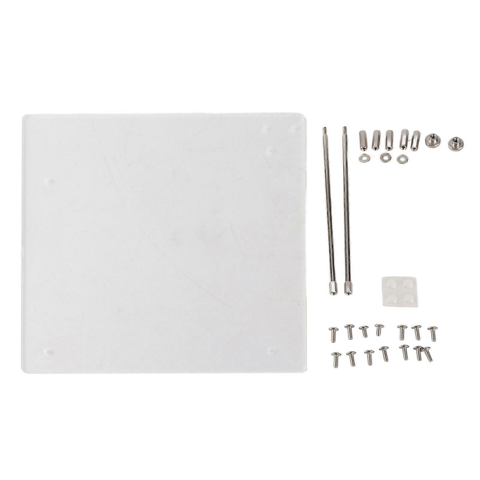 Open Frame Transparent Acrylic Overlock Computer Case DIY Base Stand For ITX Motherboard