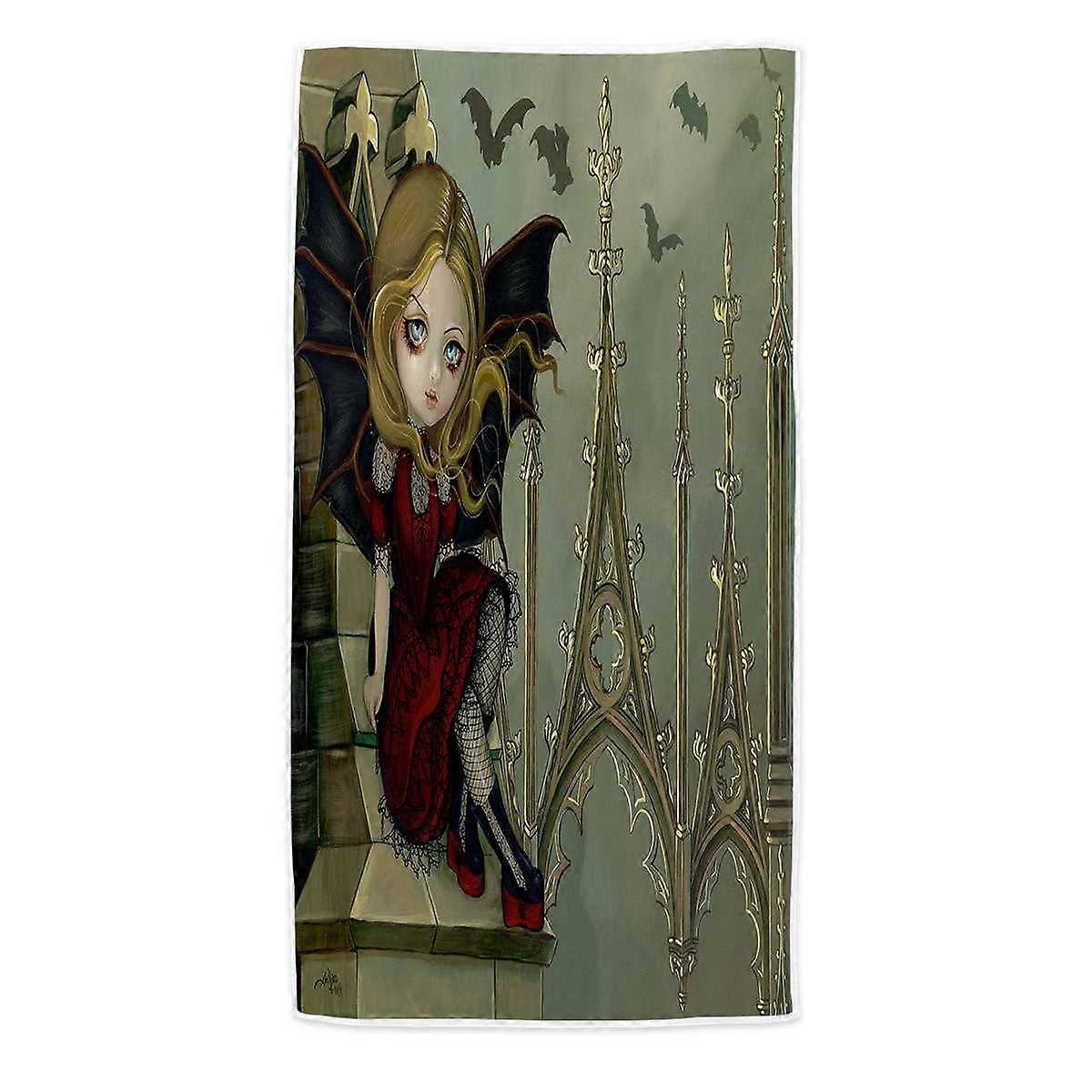 Bat Winged Fairy Bats in the Belfry Microfiber Beach Towel