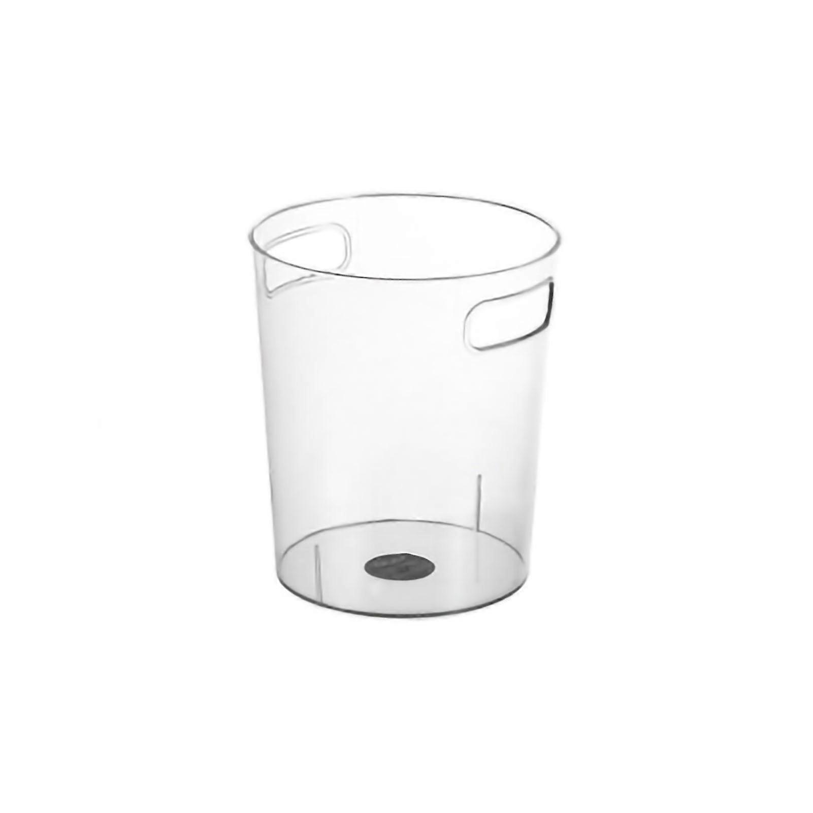 دلو التخزين سطح المكتب المطبخ غرفة المعيشة غرفة النوم سلة المهملات يمكن مقاومة الضغط PET شفافة سطل الجليد المتوسطة