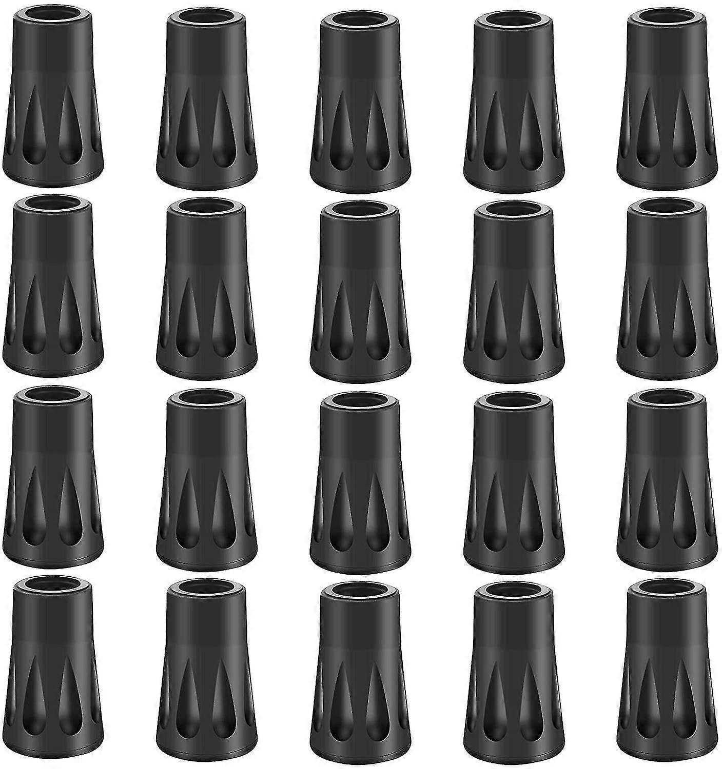 20pcs Rubber Buffer Set Hiking Poles Rubber,buffer Nordic Walking Pads