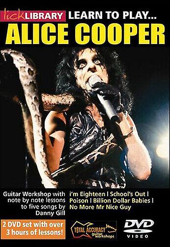 Lick Library Learn to Play Alice Cooper DVD (2013) Danny Gill cert E 2 discs - Region 2