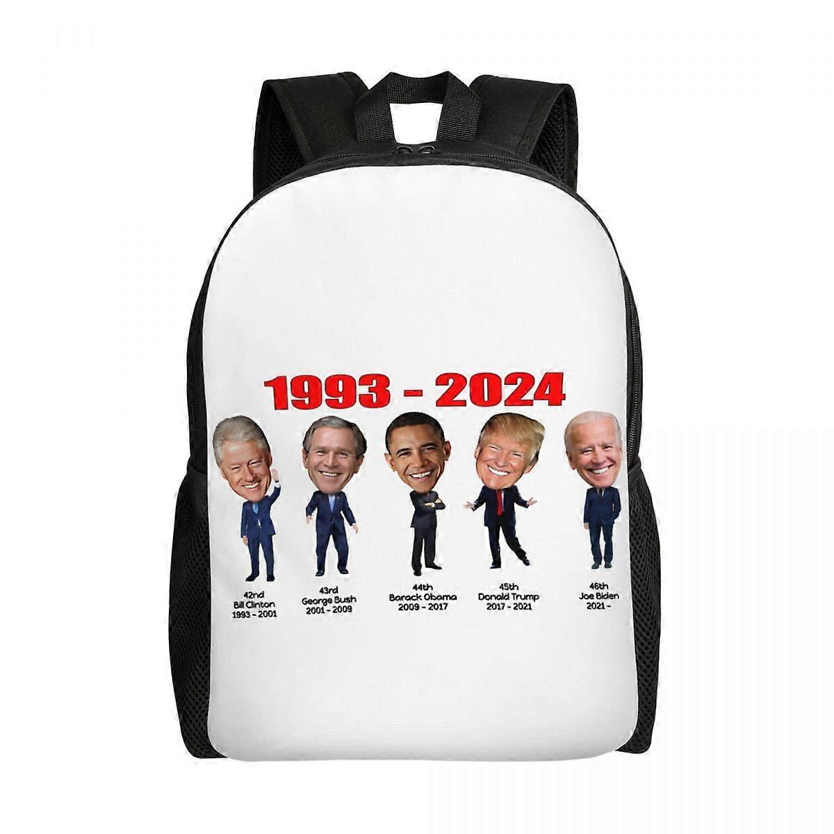 حقيبة ظهر للكمبيوتر المحمول الأمريكي ترامب 2024 مقاس 16 بوصة مزدوجة الطبقة ذات سعة كبيرة ، حقيبة ظهر للكمبيوتر المحمول ، حقيبة ظهر للسفر الترفيهي LDYH1081