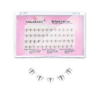 Pestañas postizas segmentadas autoniveladas Pestañas inferiores Pestañas individuales en racimo de 0,07 mm Abanicos prefabricados Pestañas inferiores para extensiones de pestañas caseras en casa - Sexo