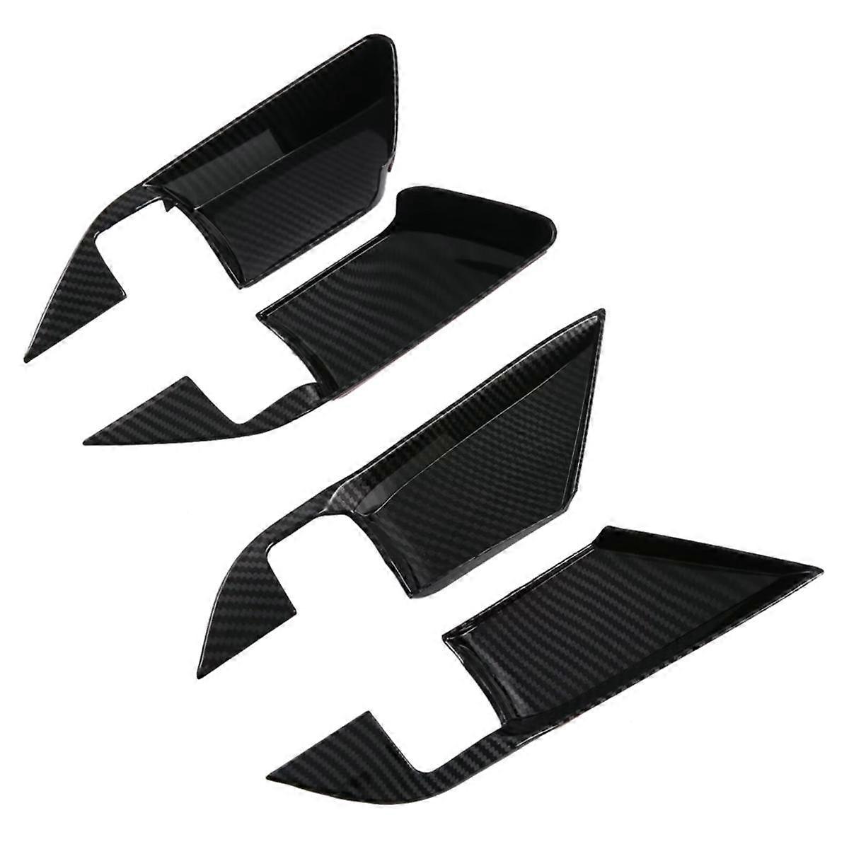 Car Inner Door Handle Bowl Panle Cover Trim for 2024 2025 Accessories Carbon Fiber