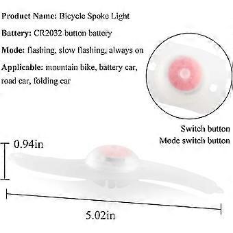 4 X Led Fahrrad Rad Licht, Wasserdichte Led Fahrrad Rad Licht mit 3 blinkenden Modi Led Fahrrad Rad Lampe für Erwachsene und Kind Fahrrad