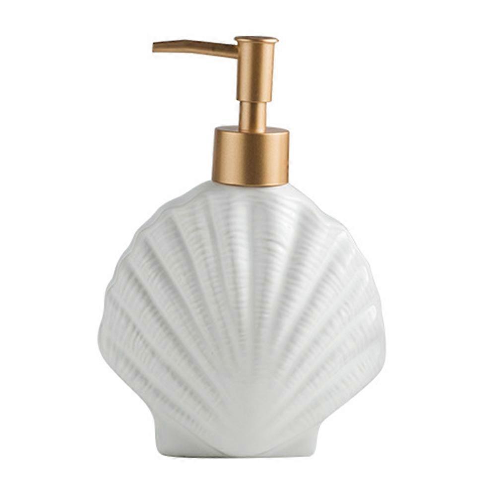 1Pc Ceramic Delicate Press Bottle Hand Soap Dispenser White