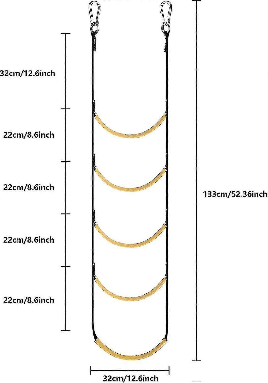 Boat Rope Ladder, Portable Boat Rope Ladder Extension Fishing Rope Ladder For Inflatable Boat, Kayak H