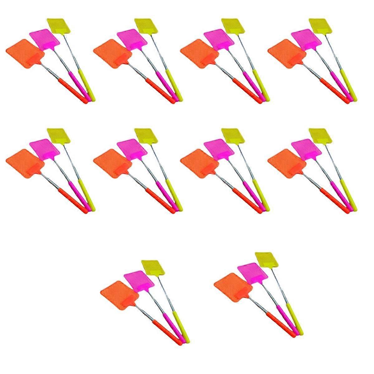 5-Section Stainless Steel Telescopic Fly Swatter to Mosquitoes, Flies and Insects