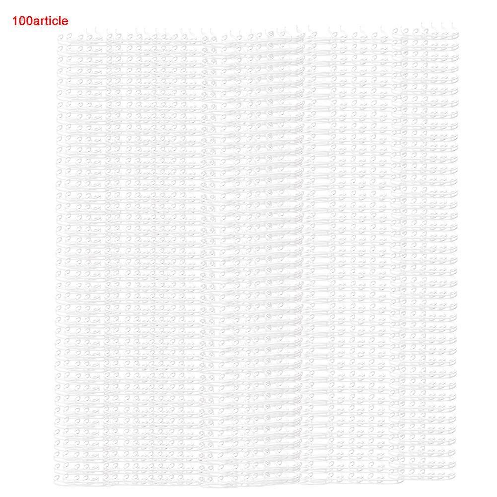 100PCS 14.3mm άσπρο μέγεθος A4 34 δόντια 3:1 διπλός συνδετικός σίδηρος ημερολογίου καλωδίων καλωδίων βρόχων