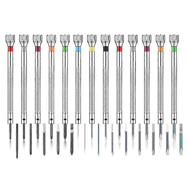 13PCS Professional Screwdriver Set, Micro-Precision Screwdriver Kit 0.6-2.0mm, 13 Extra Replace Bla