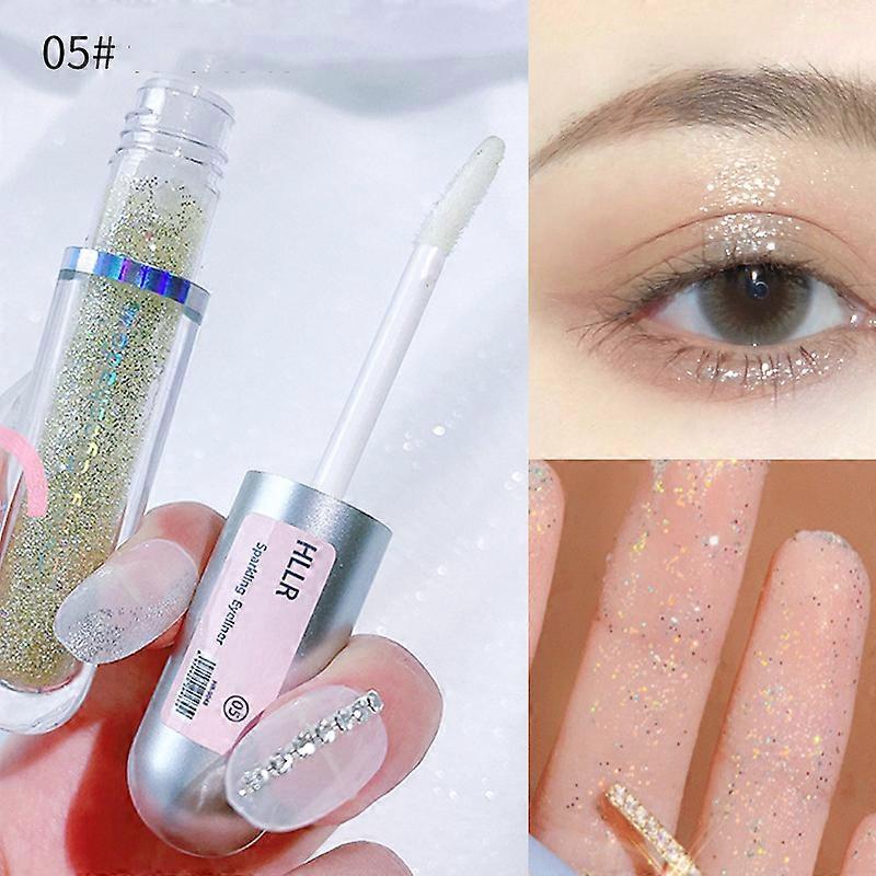 6 Colors Liquid Eyeshadow Stick Glitter Pearlescent Liquid Eyeshadow Waterproof Quick Drying