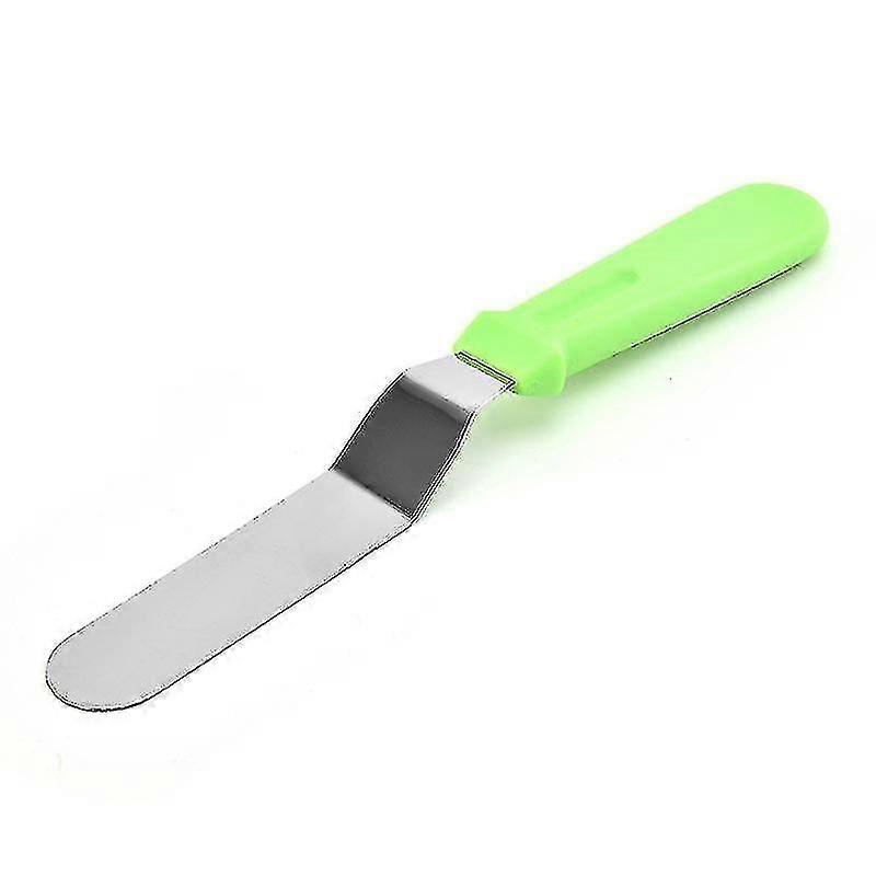 Wholesale Custom Bakery Tools 10 Inch Metal Offset Angled Ca( Color : Green )