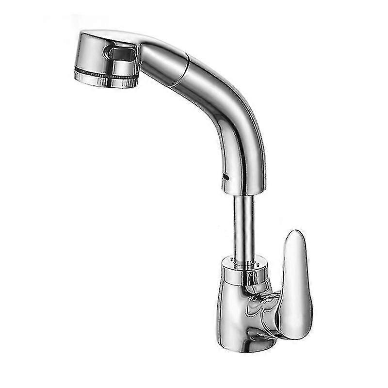 All-copper Body Pull-out Universal Faucet (chrome Plated)