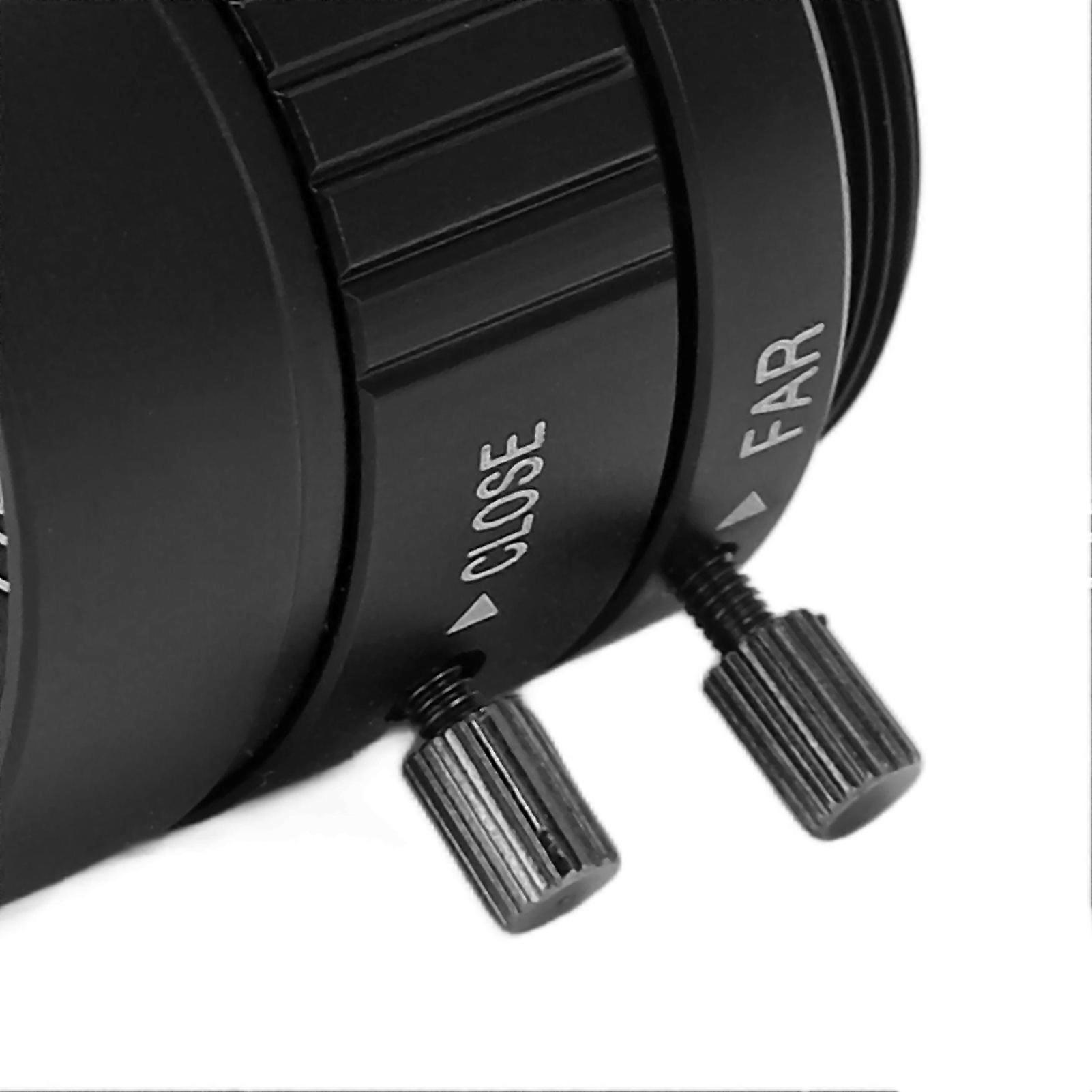 CS Mount Lens 16mm Focal Length Fixed Focal Lens with Adjustable Aperture Manual Focus