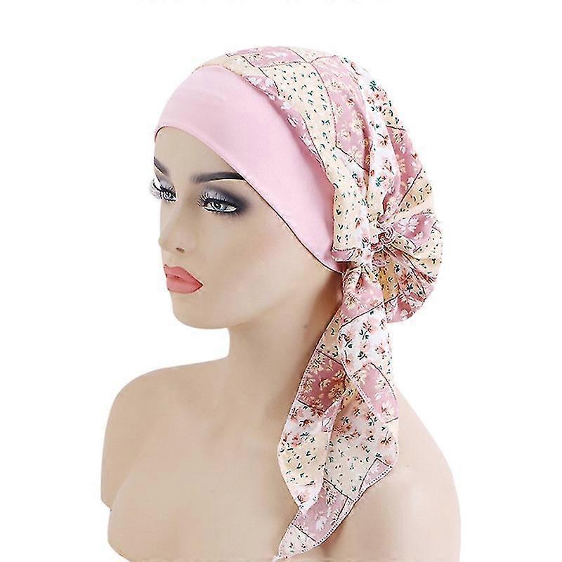 女性 がん ヘッド スカーフ ケモ 脱毛 帽子 ターバン プレネクタイ ヘッドウェア バンダナ 新品