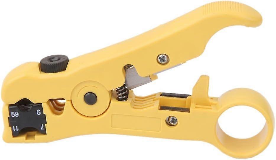 Coaxial Cable Stripper Coax Stripping Tool for RG59/6/7/11 / Reversible Cassette, Cable Cutter Function