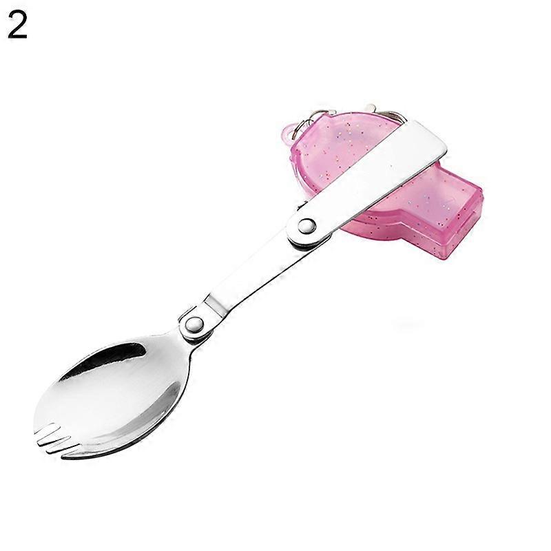 Portable Folding Fork Spoon Stainless Steel Outdoor Picnic Camping Tableware KAESI KAESI