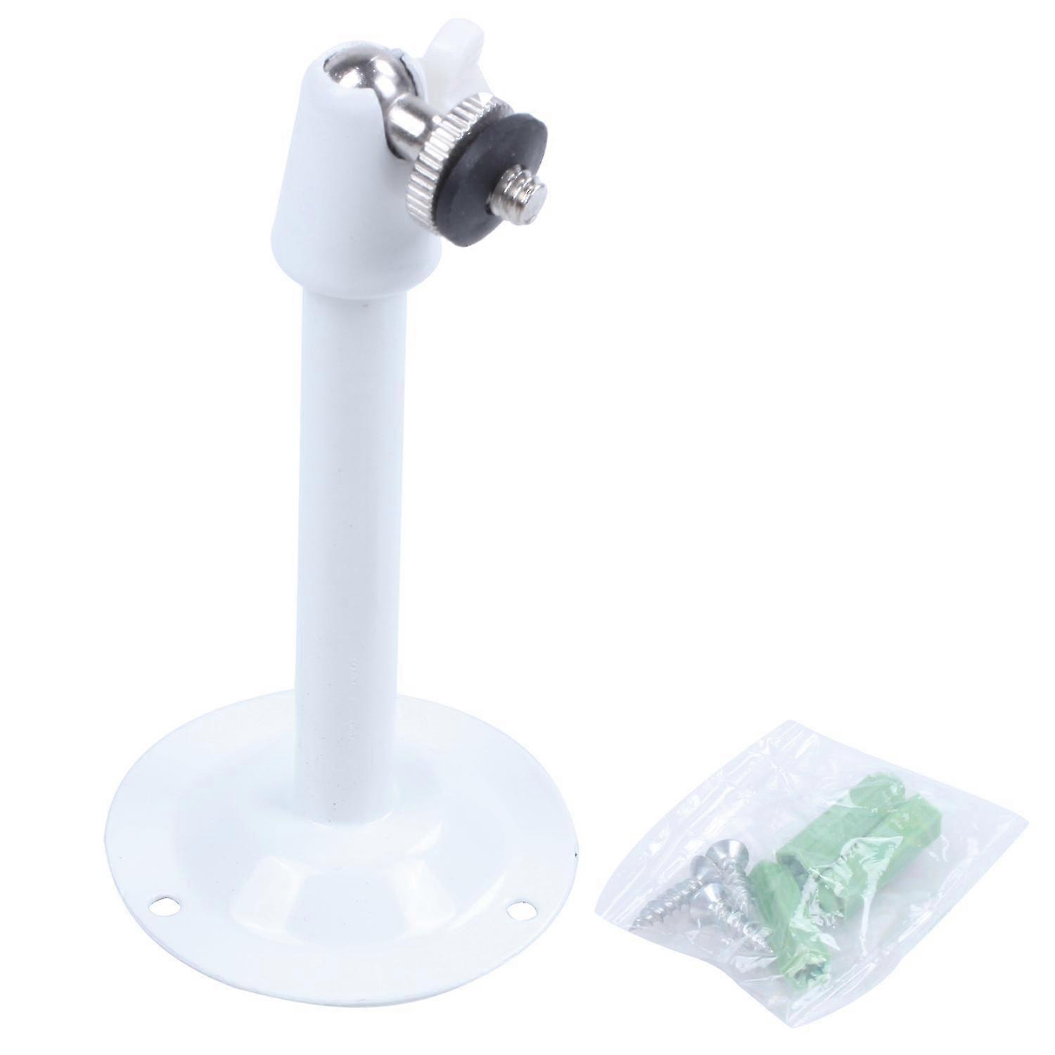 White Metal Adjustable Angle Wall Mounted Cctv Camera Holder Bracket